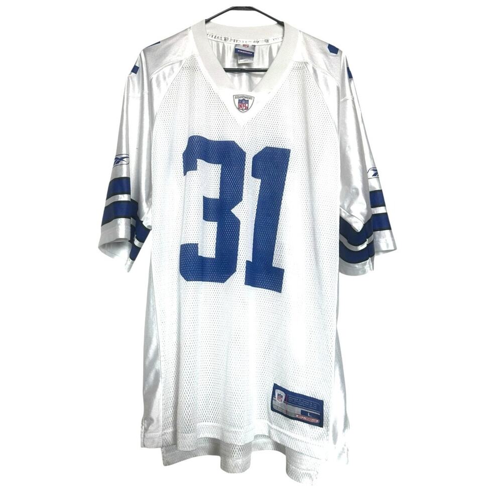 Vintage Reebok NFL Dallas Cowboys Roy Williams #31 Jersey Sz L On Field White